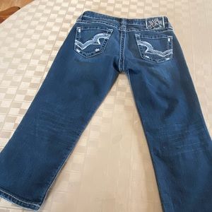 EUC BIG STAR Jeans Women CASEY‎ K LOW RISE FIT Stretch Capri Size 26R (2) X 20.